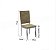 Par de Cadeiras Dalian - Ref. 2C126-CR - Estampa:A036 (Bege) Cromado - Kappesberg - Imagem 2
