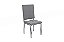 Conjunto de Mesa Loire 90 + 04 Cadeiras Dalian Cromado Cor Cinza - Kappesberg Crome - Imagem 2