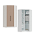 Modulo Canto Closet 02 Portas Requinte - 7206M - Branco/Duna - Móveis Castro - Imagem 4