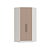 Modulo Canto Closet 02 Portas Requinte - 7206M - Branco/Duna - Móveis Castro - Imagem 5