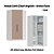 Modulo Canto Closet 02 Portas Requinte - 7206M - Branco/Duna - Móveis Castro - Imagem 1