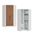 Modulo Canto Closet 02 Portas Requinte - 7206M - Branco/Macadamia - Móveis Castro - Imagem 4