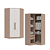 Modulo Canto Closet 02 Portas Requinte - 7206M - Duna/Branco - Móveis Castro - Imagem 4