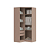 Modulo Canto Closet 02 Portas Requinte - 7206M - Duna/Macadamia - Móveis Castro - Imagem 6