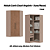 Modulo Canto Closet 02 Portas Requinte - 7206M - Duna/Macadamia - Móveis Castro - Imagem 1