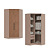 Modulo Canto Closet 02 Portas Requinte - 7206M - Duna/Macadamia - Móveis Castro - Imagem 4