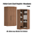 Modulo Canto Closet 02 Portas Requinte - 7206M - Macadamia - Móveis Castro - Imagem 1