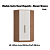 Modulo Canto Closet 02 Portas Requinte - 7206M - Macadamia/Branco - Móveis Castro - Imagem 2