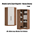Modulo Canto Closet 02 Portas Requinte - 7206M - Macadamia/Branco - Móveis Castro - Imagem 1