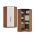 Modulo Canto Closet 02 Portas Requinte - 7206M - Macadamia/Branco - Móveis Castro - Imagem 4
