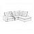 Sofa de Canto Yaris 02 Módulos - Estofados Rincão - Imagem 9