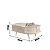 Mesa de Centro Indianápolis - Ref. 307136 - Calacata / Off White - Madetec - Imagem 6