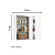 Aéreo 01 Porta Canto Reto 100% MDF - CC120 - Branco - Linha Classy - Thb Móveis - Imagem 5