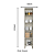 Paneleiro 01 Porta 100% MDF - CC290 - Branco - Linha Classy - Thb Moveis - Imagem 5