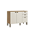 Balcão 02 Portas 03 Gavetas 120cm - CF200 - Capuccino/Off White - Linha Finesse - Thb Móveis - Imagem 2