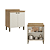 Balcão 02 Portas 80cm - CF221 - Capuccino/Off White - Linha Finesse - Thb Moveis - Imagem 1