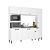 Cozinha Compacta Moderna - CM120 - Branco - Thb Moveis - Imagem 3