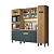 Cozinha Modulada 04 Pçs - Capuccino/ Azul - Linha Finesse - Thb Móveis - Imagem 2