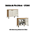 Cozinha Modulada 05 Pçs - Capuccino/ Off White - Linha Finesse - Thb Móveis - Imagem 4