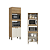 Cozinha Modulada 05 Pçs - Capuccino/ Off White - Linha Finesse - Thb Móveis - Imagem 2