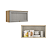 Cozinha Modulada 05 Pçs - Capuccino/ Nordic - Linha Royal - Thb Móveis - Imagem 4