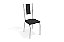 Conjunto de Mesa Loire 150 + 06 Cadeiras Lisboa Cromado Estampa Preto - Kappes Crome - Imagem 5