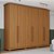 Roupeiro 06 Portas Leblon - D327-214 - Cinamomo - Moveis Henn - Imagem 1