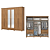 Roupeiro 06 Portas Leblon c/ Espelho - D327-128 - Nature - Moveis Henn - Imagem 2