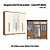 Roupeiro 06 Portas Leblon c/ Espelho - D327-221 - Cinamomo/Off White - Moveis Henn - Imagem 2