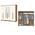 Roupeiro 06 Portas Leblon c/ Espelho - D327-127 - Nature/Off White - Moveis Henn - Imagem 2
