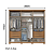 Roupeiro 06 Portas Leblon c/ Espelho - D327-127 - Nature/Off White - Moveis Henn - Imagem 5
