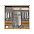 Roupeiro 06 Portas Leblon - D327-127 - Nature/Off White - Moveis Henn - Imagem 4