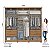 Roupeiro 06 Portas Leblon - D327-127 - Nature/Off White - Moveis Henn - Imagem 6