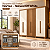 Roupeiro 252cm 06 Portas Norton - D325-127 - Nature/Off White - Moveis Henn - Imagem 1