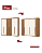 Roupeiro 252cm 06 Portas Norton - D325-127 - Nature/Off White - Moveis Henn - Imagem 4