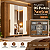 Roupeiro 252cm 06 Portas Norton c/ Espelhos - D325-127 - Nature/Off White - Moveis Henn - Imagem 2