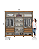Roupeiro 252cm 06 Portas Norton c/ Espelhos - D325-127 - Nature/Off White - Moveis Henn - Imagem 6