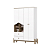 Roupeiro 04 Portas Ternura - I130-190 - Branco/Jequitibá - Móveis Henn - Imagem 3