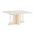 Conjunto de Mesa Mavi Quadrada 150 c/ Vidro Canto Arredondado + 08 Cadeiras Ivy - Móveis Henn - Imagem 4