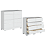 Comoda Lara 08 Gavetas - 5081A - Branco - Moveis Castro - Imagem 3
