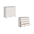 Comoda 08 Gavetas Lara - 5081A - Branco - Moveis Castro - Imagem 1