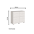 Comoda 08 Gavetas Lara - 5081A - Branco - Moveis Castro - Imagem 4
