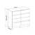 Comoda Lara 08 Gavetas - 5081A - Branco - Moveis Castro - Imagem 6
