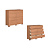 Comoda 08 Gavetas Lara - 5081A - Cedro - Moveis Castro - Imagem 1