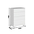 Comoda Maia 04 gavetas - 5082A - Branco - Moveis Castro - Imagem 9