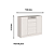 Comoda 04 gavetas 02 Portas Alba - 5085A - Branco - Moveis Castro - Imagem 4
