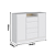Comoda Alba 04 gavetas 02 Portas - 5085A - Branco - Moveis Castro - Imagem 8