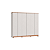 Roupeiro 06 Portas Zeus 100% MDF - 3460M - Branco - Moveis Castro - Imagem 3