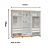 Roupeiro 06 Portas Zeus 100% MDF - 3460M - Branco - Moveis Castro - Imagem 6