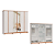 Roupeiro 06 Portas Zeus 100% MDF com Espelho - 3460M - Branco - Moveis Castro - Imagem 2